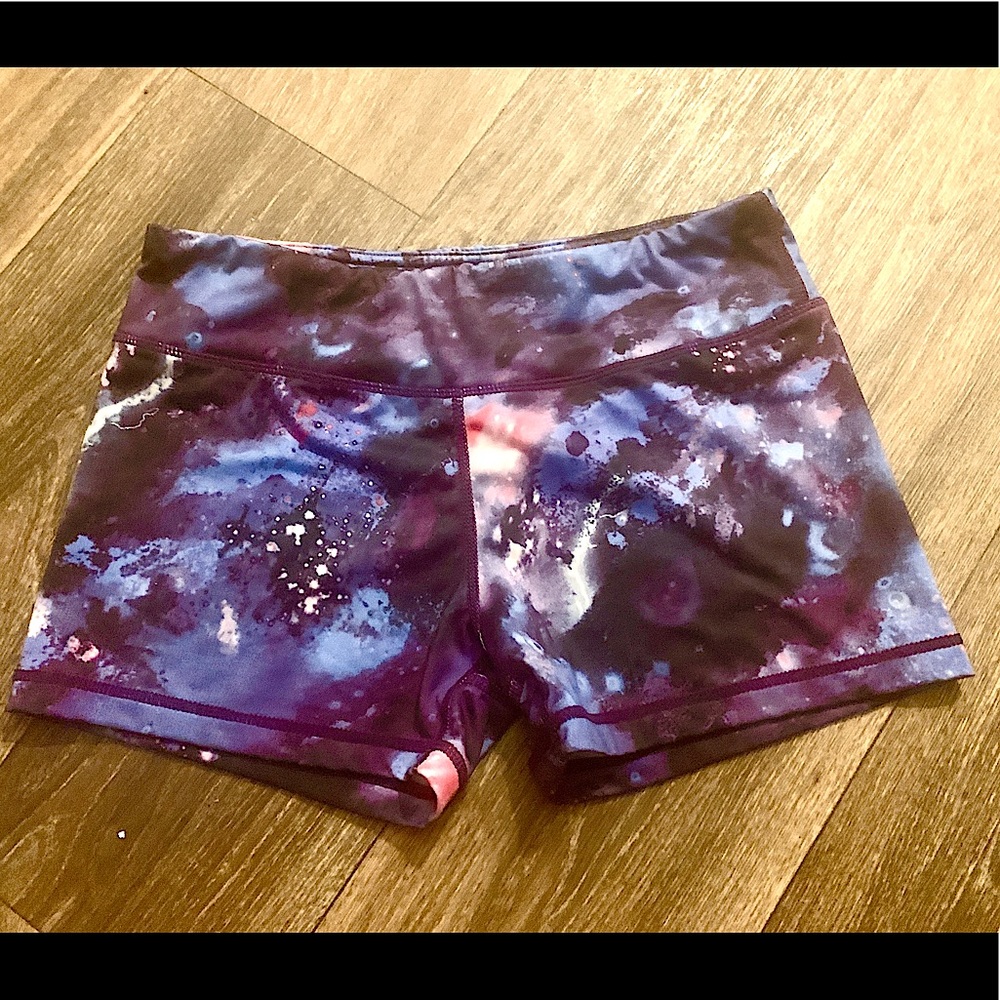 Galaxy print IAB MFG spandex shorts